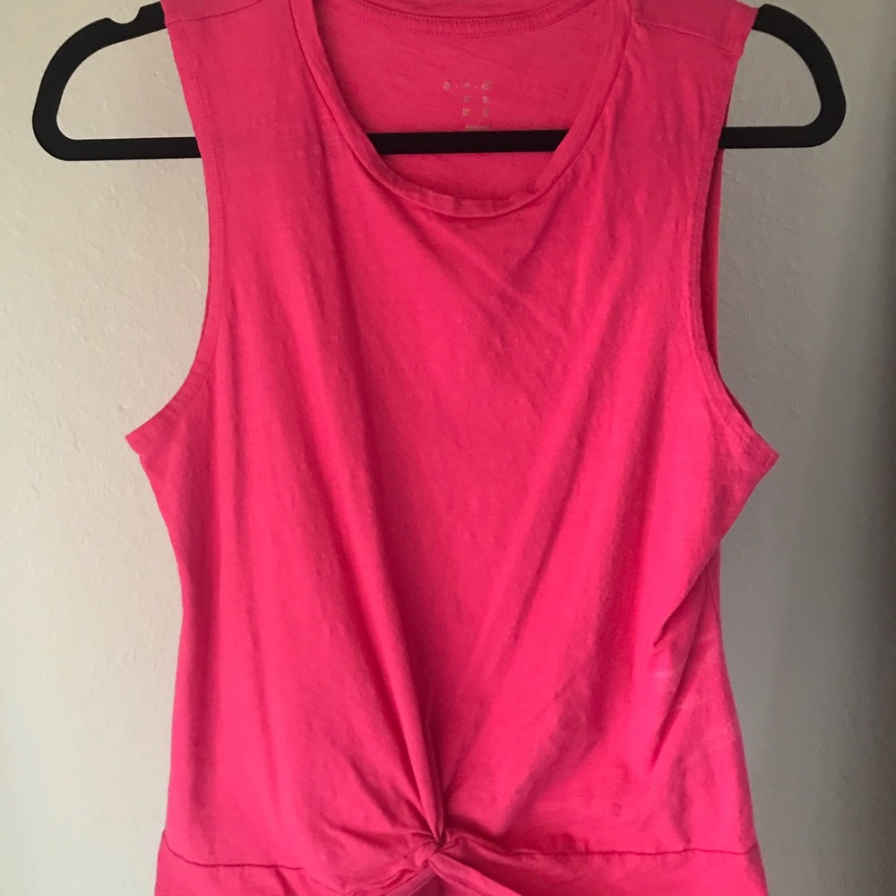 Tie front tank top